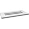 Ekena Millwork Vertical Surface Mount PVC Gable Vent: Functional, w/ 3-1/2"W x 1"P Standard Frame, 24"W x 12"H GVPVE24X1201SF - alternate 4
